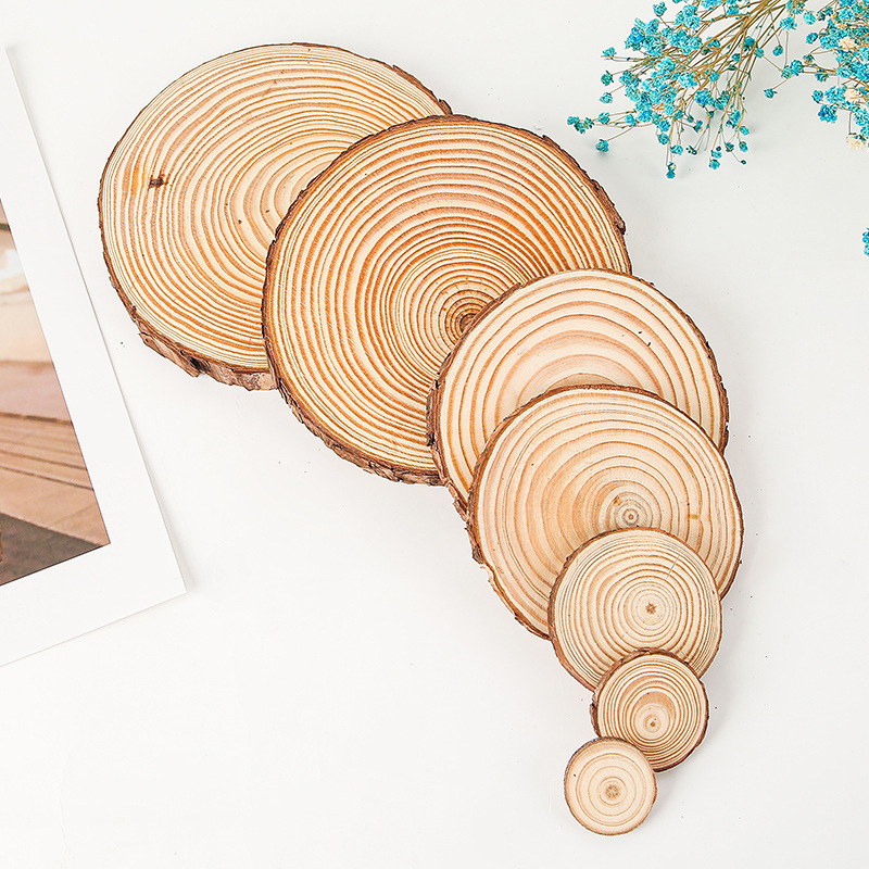 5 Stuks Natuurlijk Grenen Rond - Oud Wood Chip recensie en prijs