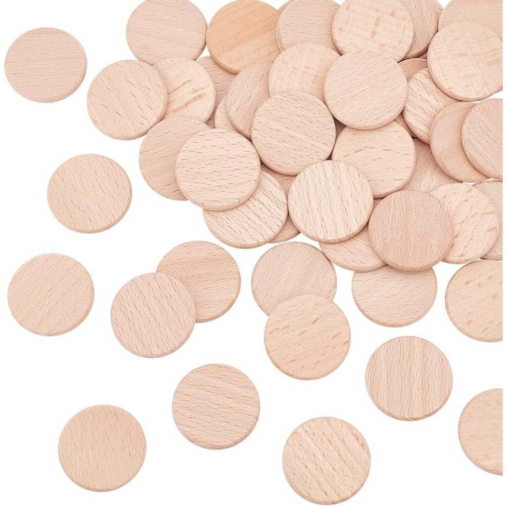 50 stuks 30,5 mm blanco beuken - Oud Wood Chip recensie en prijs