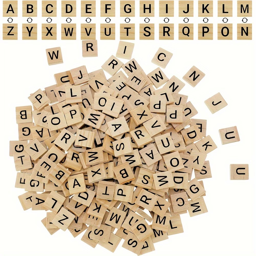 100 stuks houten letters, Enge - Oud Wood Chip recensie en prijs