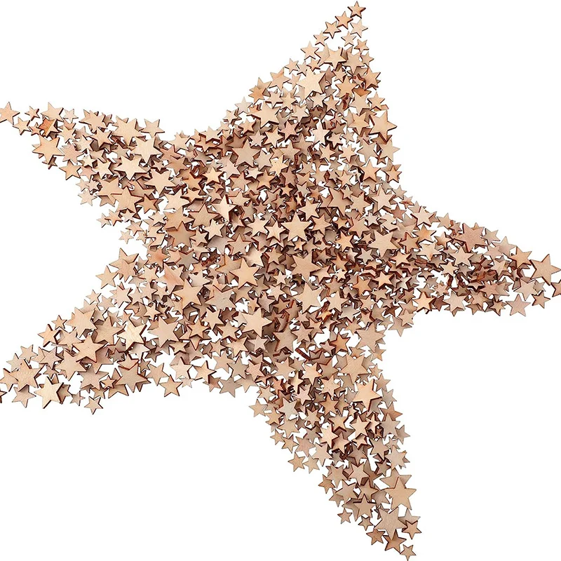 100-500 Stuks Mini Houten Ster - Oud Wood Chip recensie en prijs